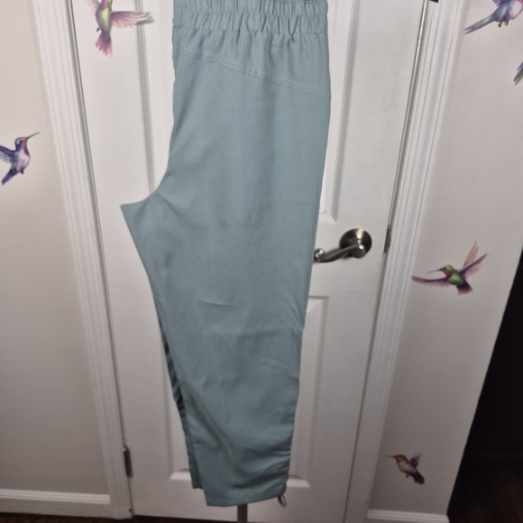 RBX Activewear Ribbed Jogger/Athleisure Pants w Pockets - Seafoam Green Size M - Picture 5 of 8